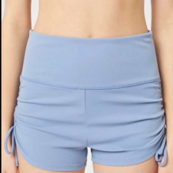 Side Drawstring High-Rise Four-Way Stretch Short - Four Way Stretch - Picture 2 of 2
